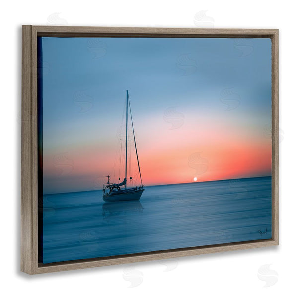 Stupell Industries Renel Peters | Boat On Sunset Horizon Wall Art