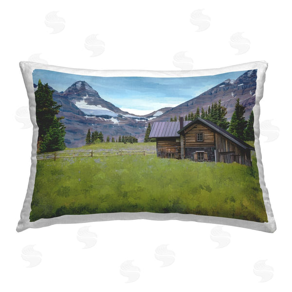 stupell industries Renel Peters | Cabin on Ranch Landscape