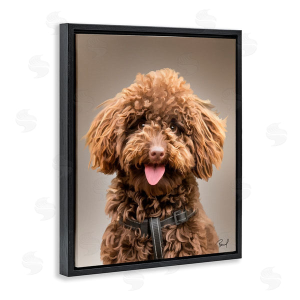 Stupell Industries Renel Peters | Fluffy Toy Poodle Portrait