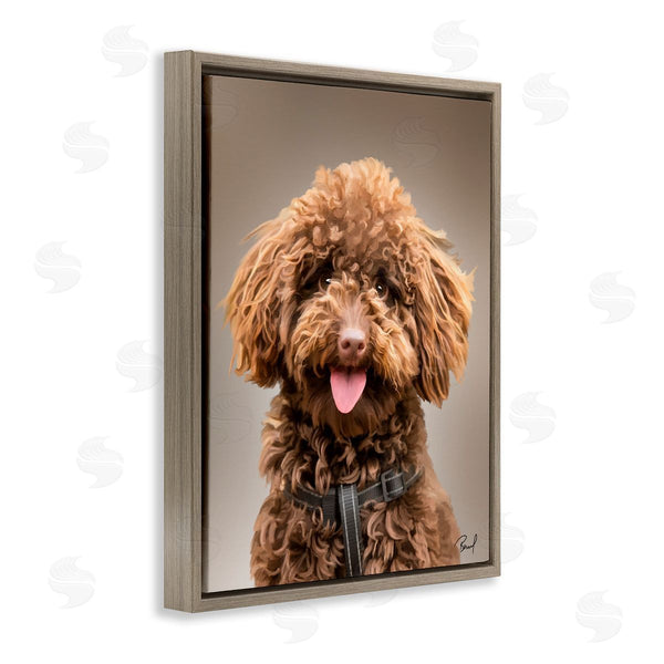 Stupell Industries Renel Peters | Fluffy Toy Poodle Portrait