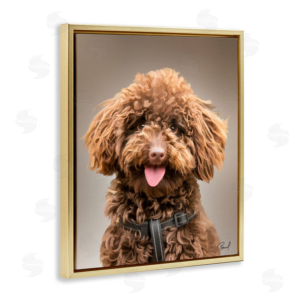 Stupell Industries Renel Peters | Fluffy Toy Poodle Portrait