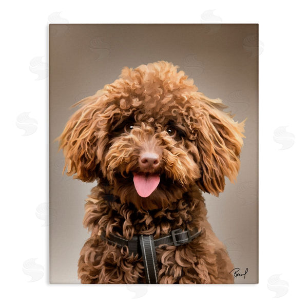 stupell industries Renel Peters | Fluffy Toy Poodle Portrait