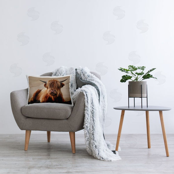 Stupell Industries Renel Peters | Got My Hair Done Cattle Throw Pillow