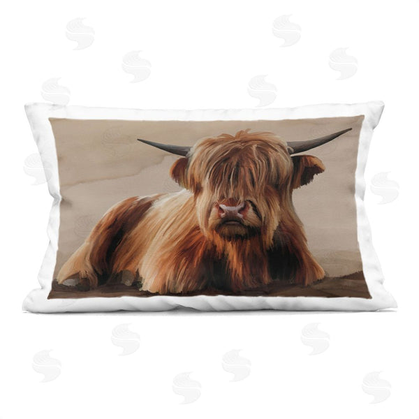 stupell industries Renel Peters | Got My Hair Done Cattle Throw Pillow