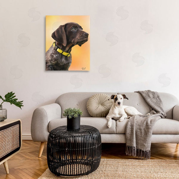Stupell Industries Renel Peters | Lab Puppy On Orange Wall Art