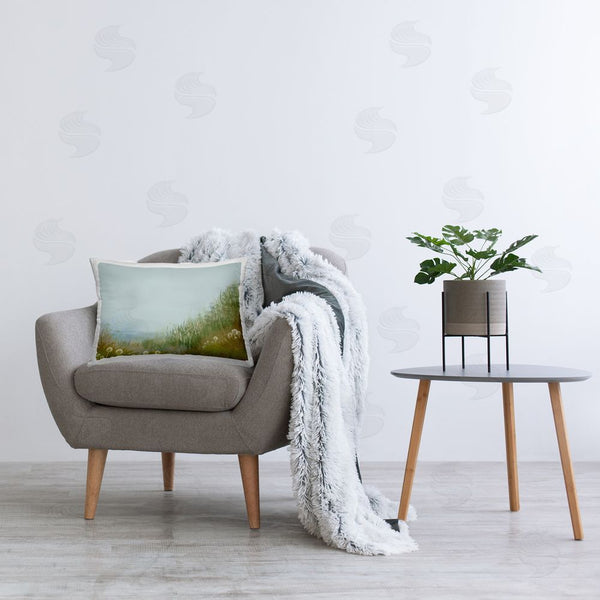 Stupell Industries Renel Peters | Misty Meadow Hill Printed Throw Pillow