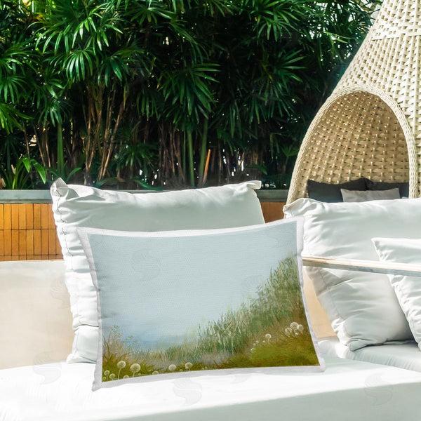 Stupell Industries Renel Peters | Misty Meadow Hill Printed Throw Pillow
