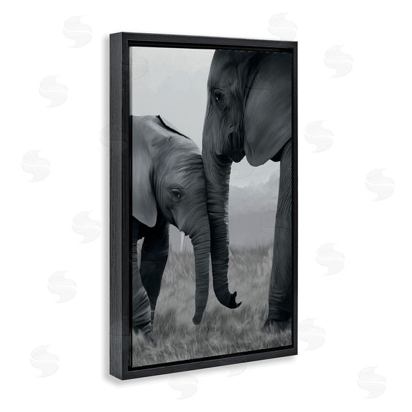 Stupell Industries Renel Peters | Mother And Baby Elephant