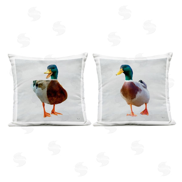 Stupell Industries Renel Peters | Pair Of Squawking Ducks Printed Throw Pillow Set