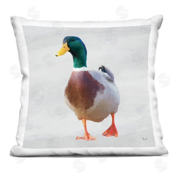 stupell industries Renel Peters | Squawking Mallard Duck Printed Throw Pillow