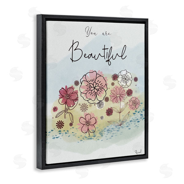 Stupell Industries Renel Peters | You Are Beautiful Modern Blooms