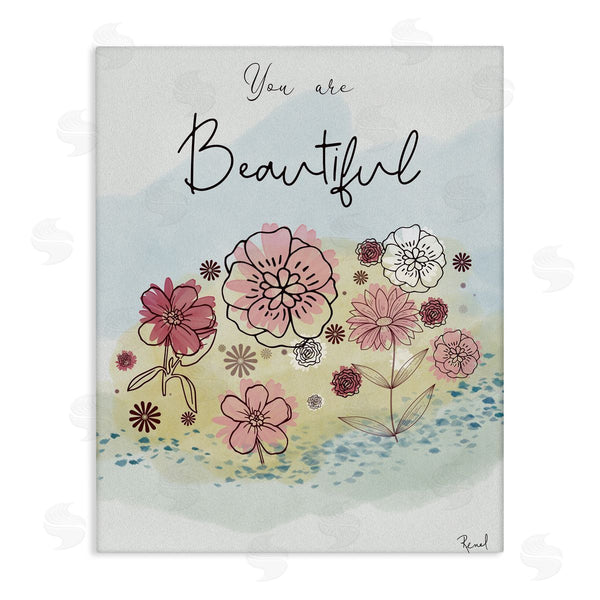stupell industries Renel Peters | You Are Beautiful Modern Blooms