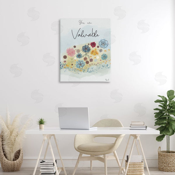 Stupell Industries Renel Peters | You Are Valuable Modern Blooms