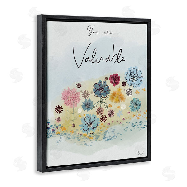 Stupell Industries Renel Peters | You Are Valuable Modern Blooms
