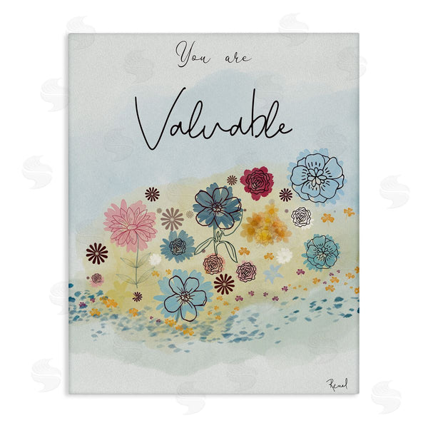 stupell industries Renel Peters | You Are Valuable Modern Blooms