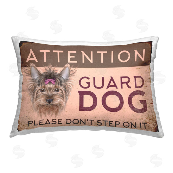 stupell industries Retro Revivals Collective | Attention Guard Dog Phrase