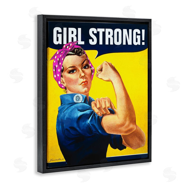 Stupell Industries RetroRocket | Girl Strong Vintage Poster