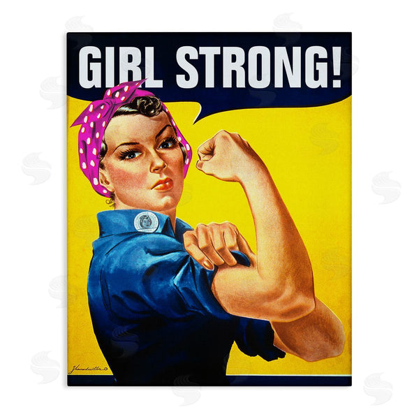 stupell industries RetroRocket | Girl Strong Vintage Poster