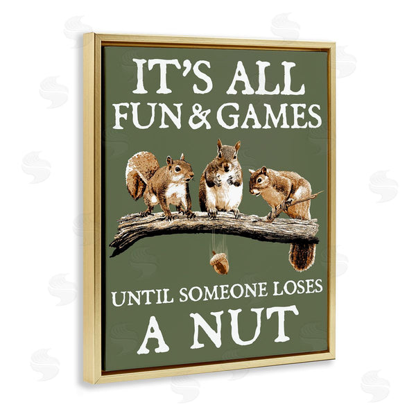 Stupell Industries RetroRocket | Loses A Nut Funny Squirrel