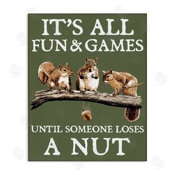 stupell industries RetroRocket | Loses A Nut Funny Squirrel