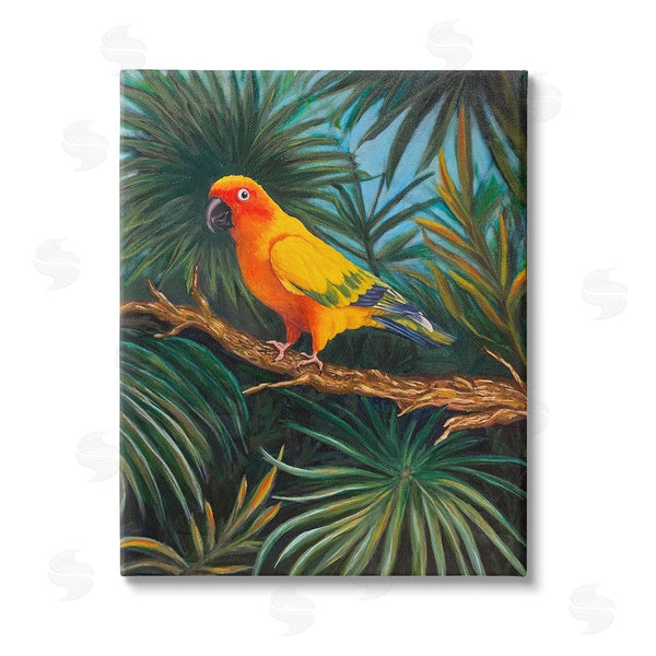 stupell industries Rhiannon Englert | Parrot in Tropical Trees Wall Art