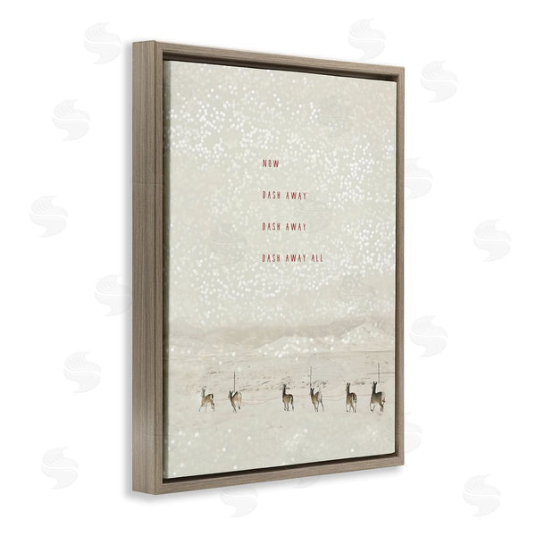 Stupell Industries Rhonda Addison | Dash Away Winter Poem