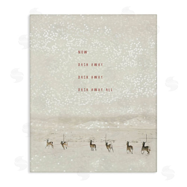 stupell industries Rhonda Addison | Dash Away Winter Poem