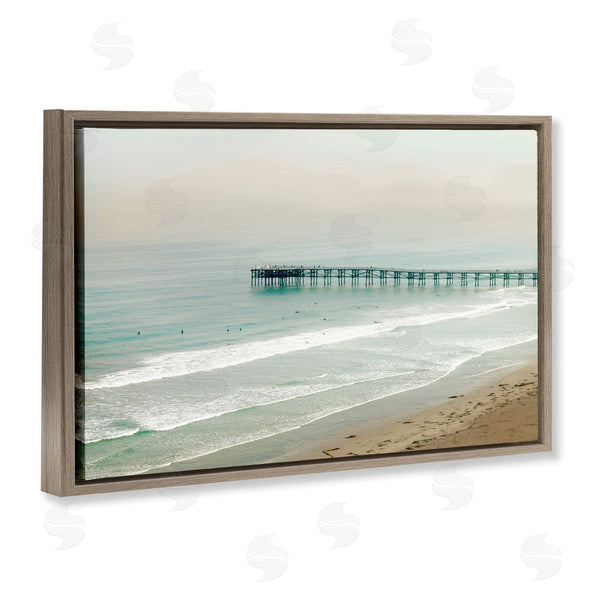 Stupell Industries Rhonda Addison | Distant Pier Beach Jetty