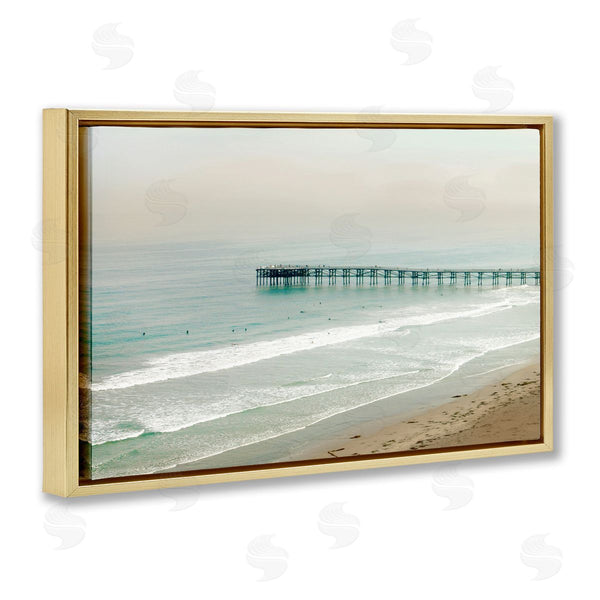 Stupell Industries Rhonda Addison | Distant Pier Beach Jetty