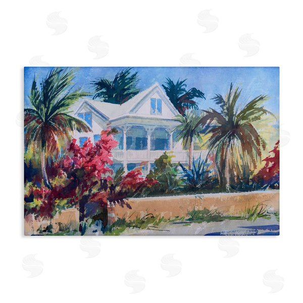stupell industries Richard A. Rodgers | Palm Tree Cottage