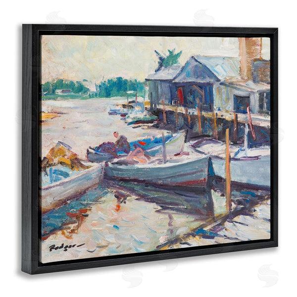 Stupell Industries Richard A. Rodgers | Scenic Boat Marina Wall Art