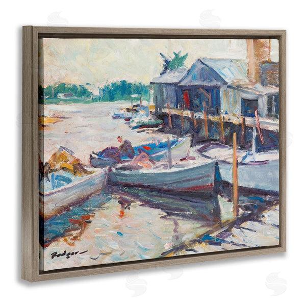 Stupell Industries Richard A. Rodgers | Scenic Boat Marina Wall Art
