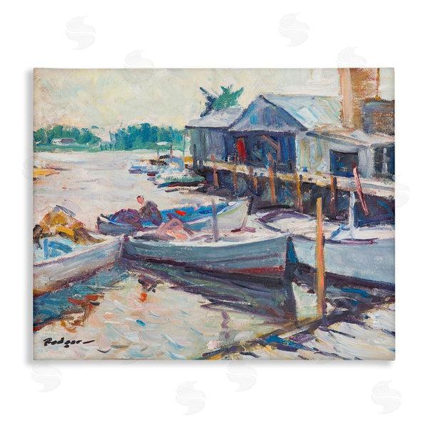 stupell industries Richard A. Rodgers | Scenic Boat Marina Wall Art