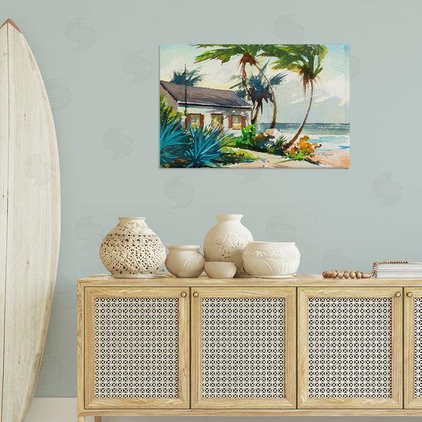 Stupell Industries Richard A. Rodgers | Windswept Palms Cottage Wall Art