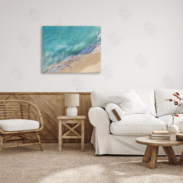 Stupell Industries Richard Silver | Aerial Beach View Wall Art