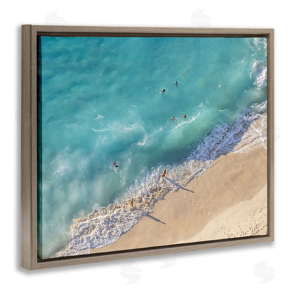 Stupell Industries Richard Silver | Aerial Beach View Wall Art