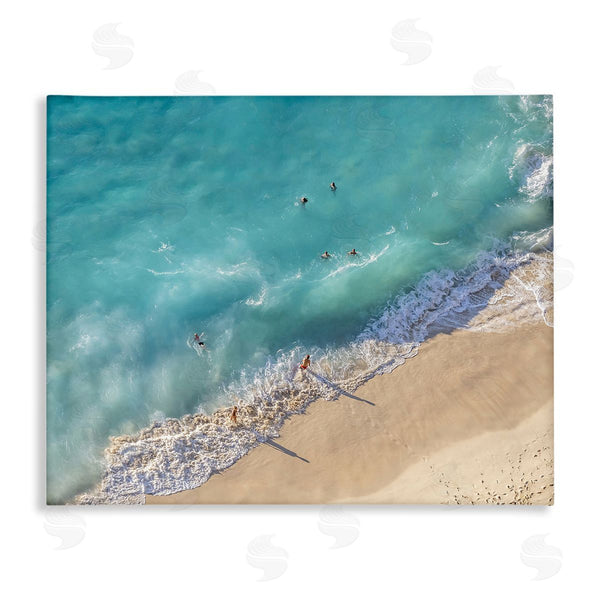stupell industries Richard Silver | Aerial Beach View Wall Art