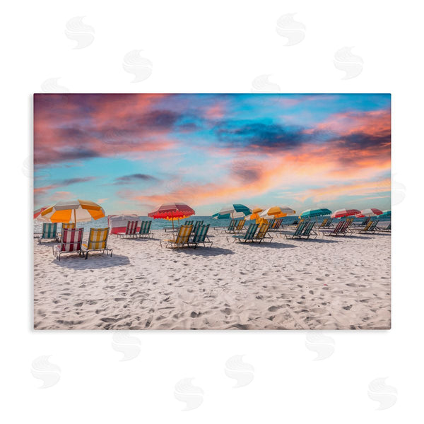 stupell industries Richard Silver | South Beach Miami Chairs