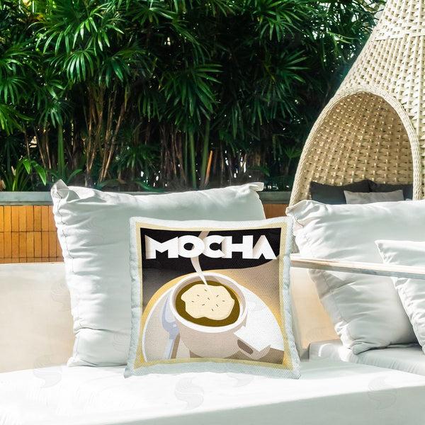 Stupell Industries Richard Weiss | Vintage Mocha Latte Printed Throw Pillow