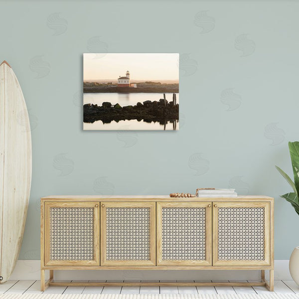 Stupell Industries Richard Wong | Lighthouse With Soft Sunlight Wall Art