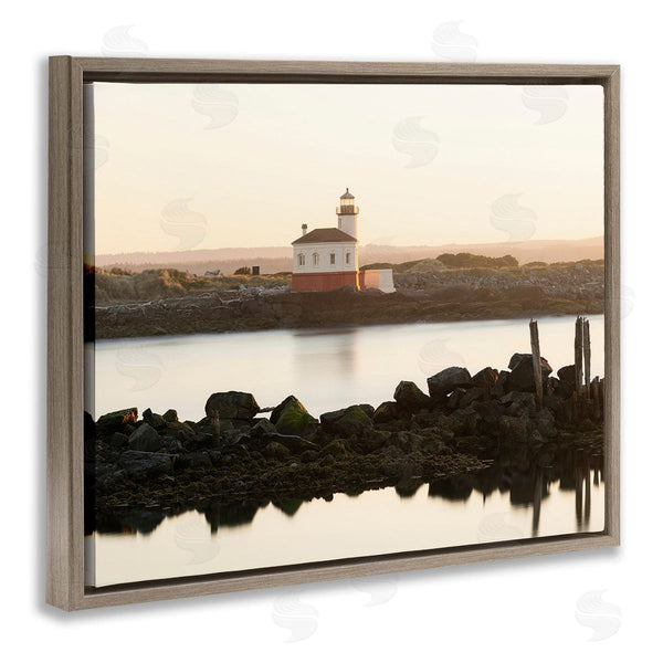Stupell Industries Richard Wong | Lighthouse With Soft Sunlight Wall Art