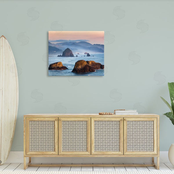 Stupell Industries Richard Wong | Ocean Cliffs With Mountains Wall Art