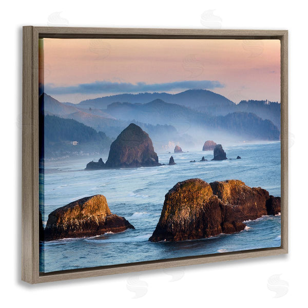 Stupell Industries Richard Wong | Ocean Cliffs With Mountains Wall Art
