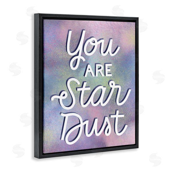 Stupell Industries Richelle Lynn Garn | You Are Star Dust Phrase Mystical Purple Pink Design