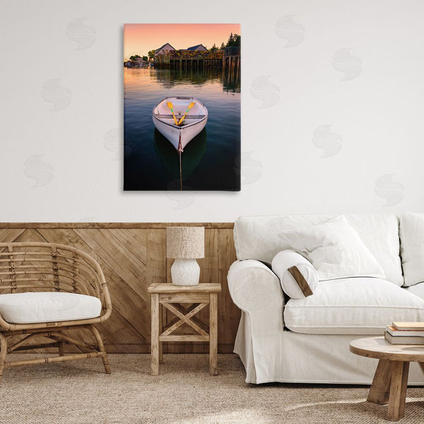 Stupell Industries Rick Berk | Docked Rowboat With Oars Wall Art