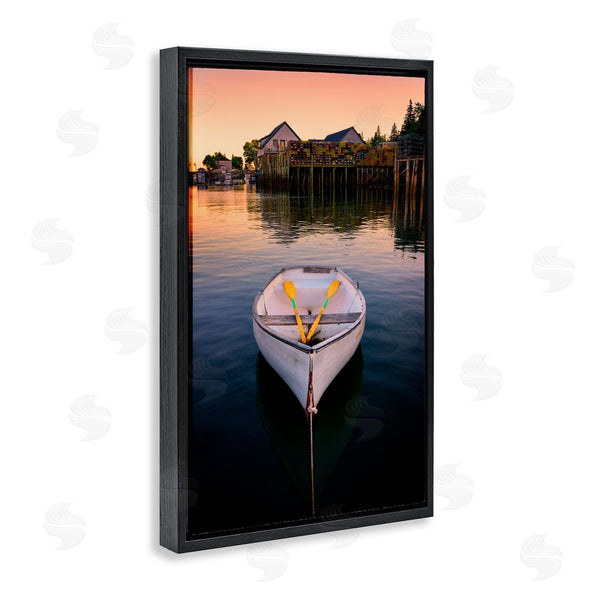 Stupell Industries Rick Berk | Docked Rowboat With Oars Wall Art
