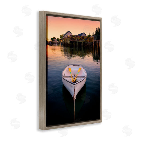 Stupell Industries Rick Berk | Docked Rowboat With Oars Wall Art