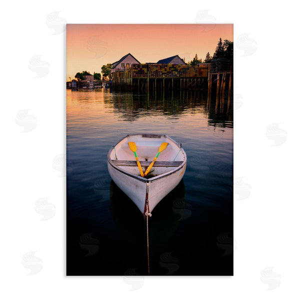 stupell industries Rick Berk | Docked Rowboat with Oars Wall Art