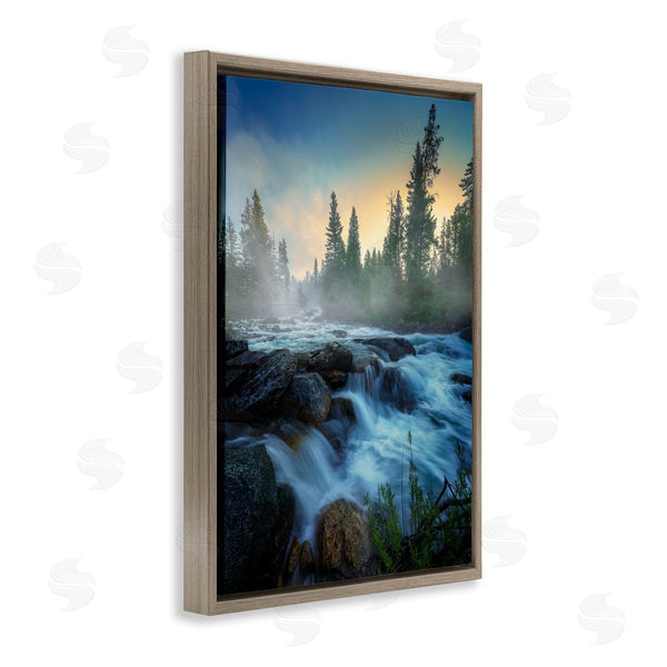 Stupell Industries Rick Berk | Fog Over Rushing Water Wall Art