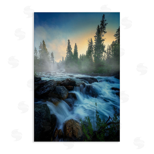 stupell industries Rick Berk | Fog Over Rushing Water Wall Art